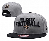 Saints Big Easy Football Gray Adjustable Hat GS,baseball caps,new era cap wholesale,wholesale hats
